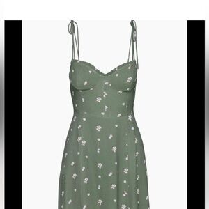 Wilfred Fable Dress
   Bitter Sage/ White